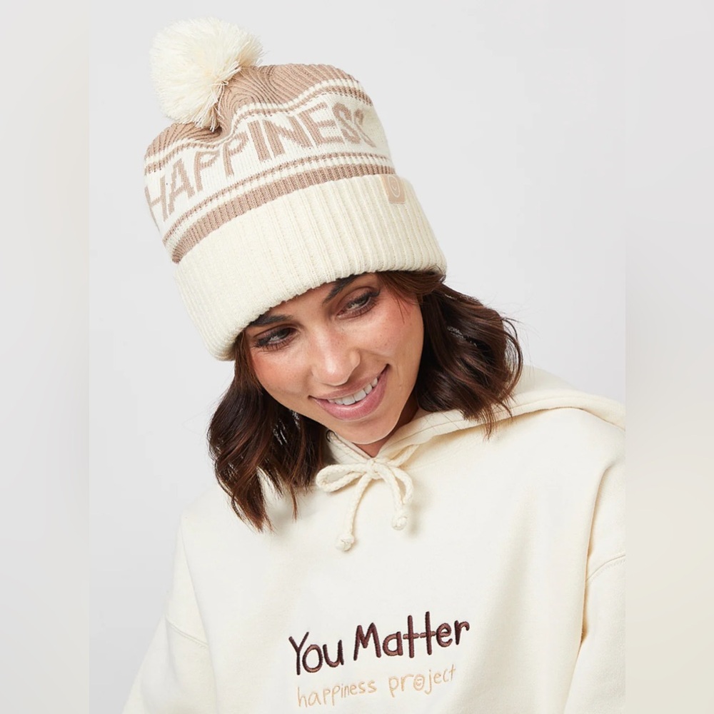The Happiness Project Happiness Pom Beanie